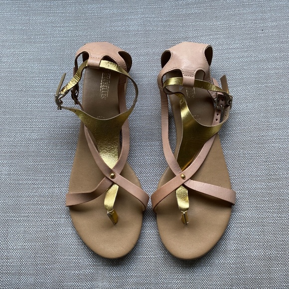 NWOT Seychelles Destiny Pink Gold Sandals Sz 9.5 - Picture 2 of 11